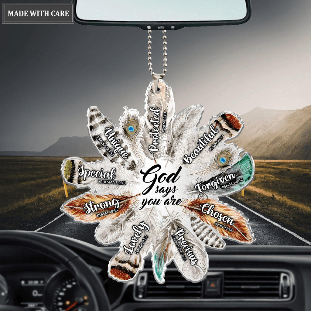 Feather God Says You Are Ornament