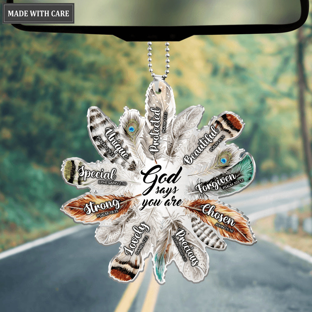 Feather God Says You Are Ornament