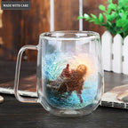 Jesus Saves Be Still Doubled-Wall Glass Mug