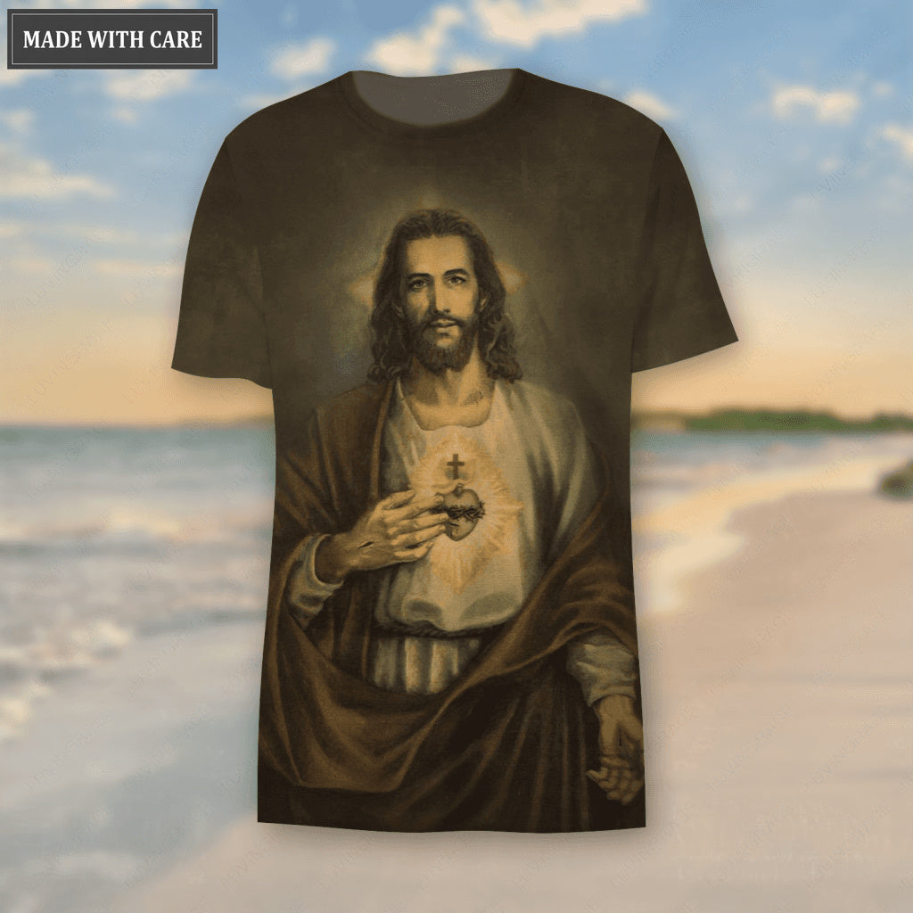 Jesus Show His Sacred Heart Let Your Faith Be Bigger Than Your Fear Hoodie