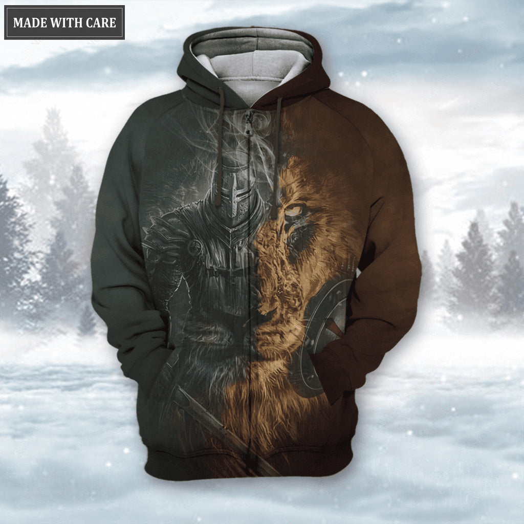 Lion Armor Knight Son Of The King Child Of God Hoodie