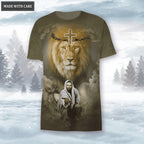 Lion Cross Jesus Christ Faith Is Believing In Jesus Hoodie