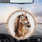 Cross Horse Stand With God Ornament