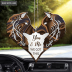 Hologram Wolf Couple Personalized Ornament