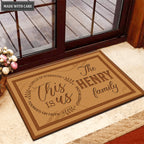This Is Us Personalized Doormat