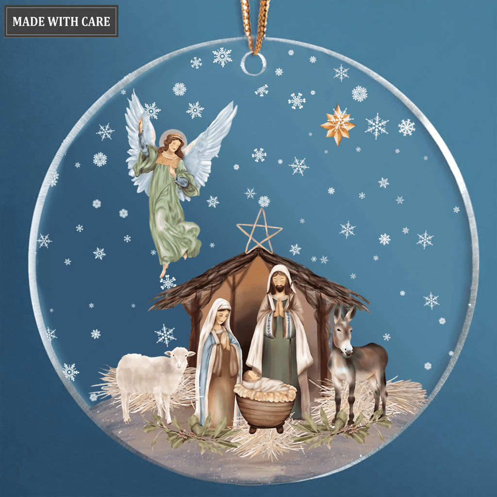 Snow Christmas Holy Night Transparent Ornament