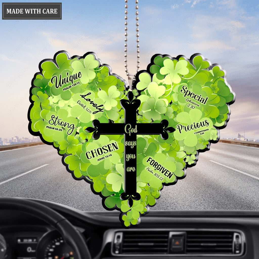 Lucky Heart God Says You Are Ornament
