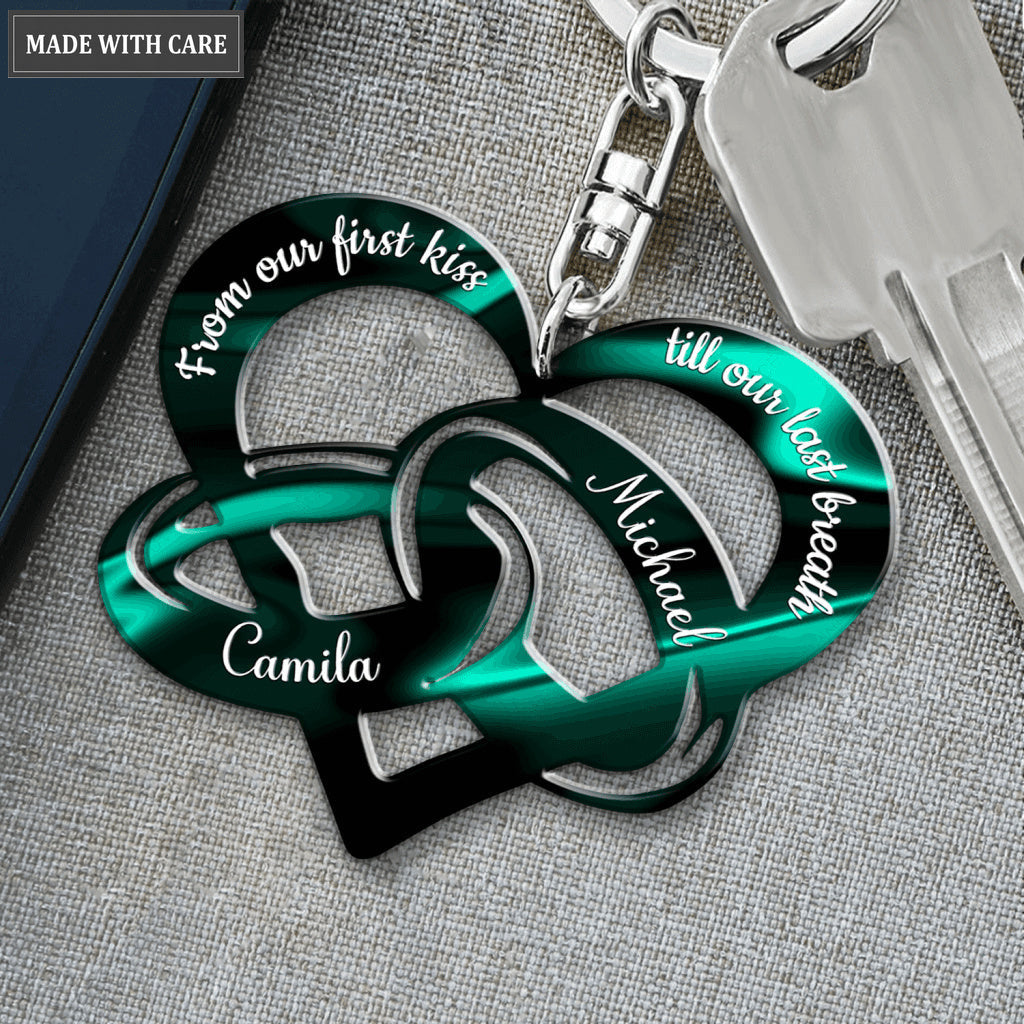 Rings For Couple Personalized Keychain