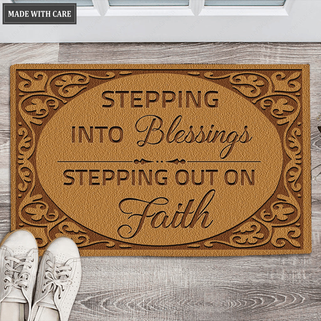 Faith And Blessing Doormat