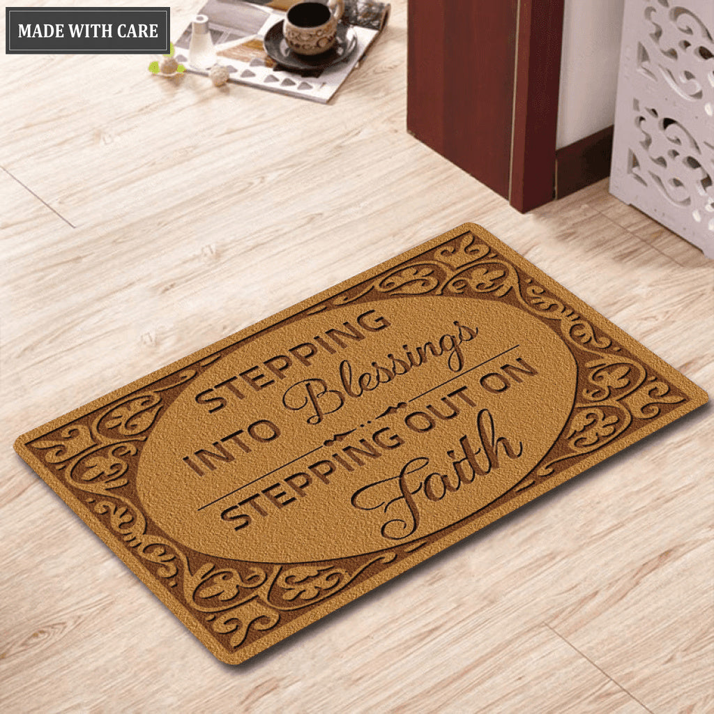 Faith And Blessing Doormat