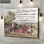 Old Barn Amazing Grace Wall Art