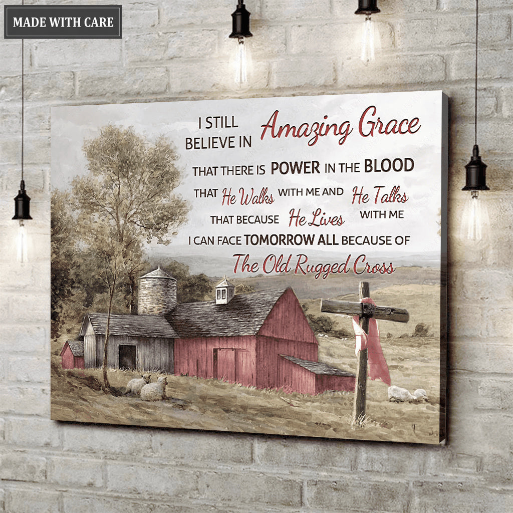 Old Barn Amazing Grace Wall Art