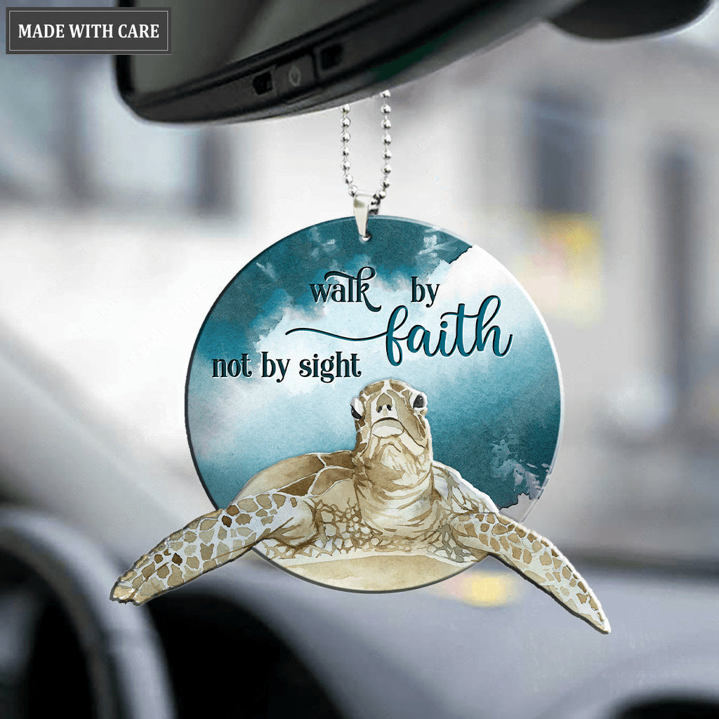 Turtle Walk By Faith Not By Sight Ornament