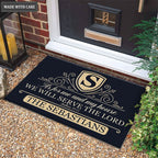 Luvingrace M76 Decorative Monogram Collection As For My House Personalized Doormat