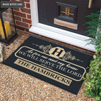 Printfamily M78 Luxury Monogram Collection As For My House Personalized Doormat