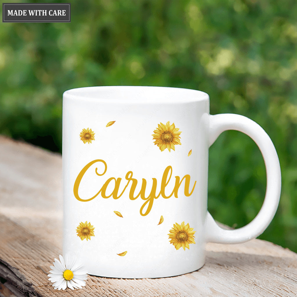 Personalized Sun Flower God Says You Are Mug