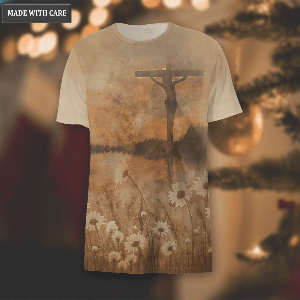 Christian Cross Daisy All My Hope Hoodie
