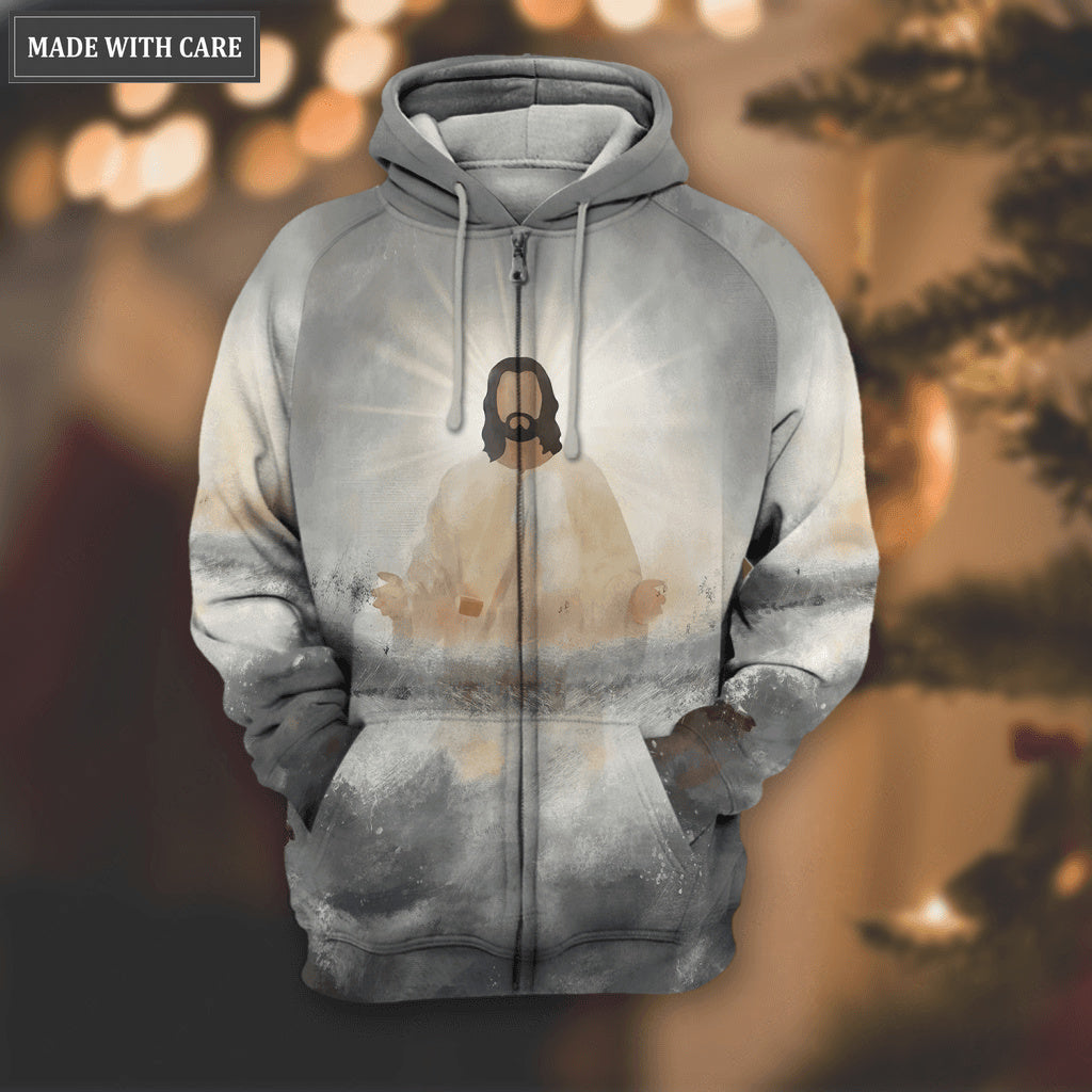 Christian Cross He Is Risen Hoodie