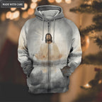Christian Cross He Is Risen Hoodie