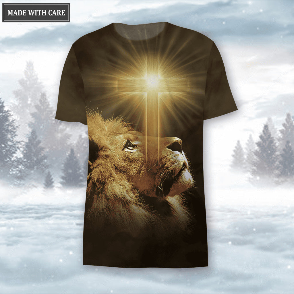 Christian Cross Lion Of Judah Hoodie