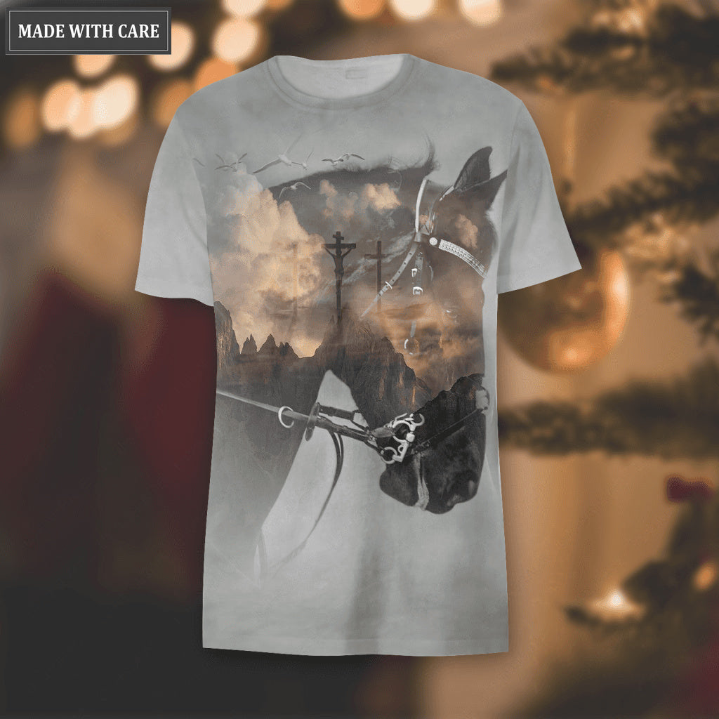 Horse Cross Faith Over Fear Hoodie