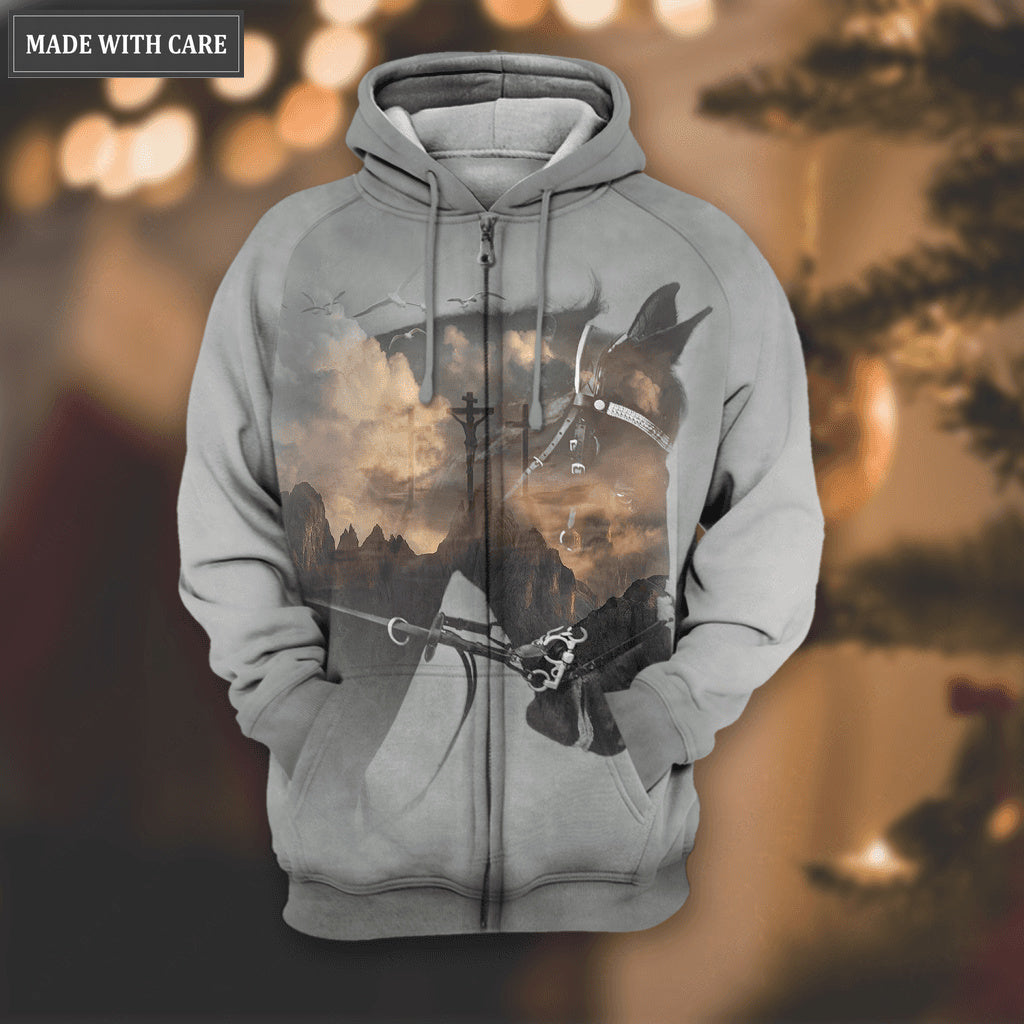 Horse Cross Faith Over Fear Hoodie
