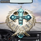 Angel Wings God Says You Are Ornament