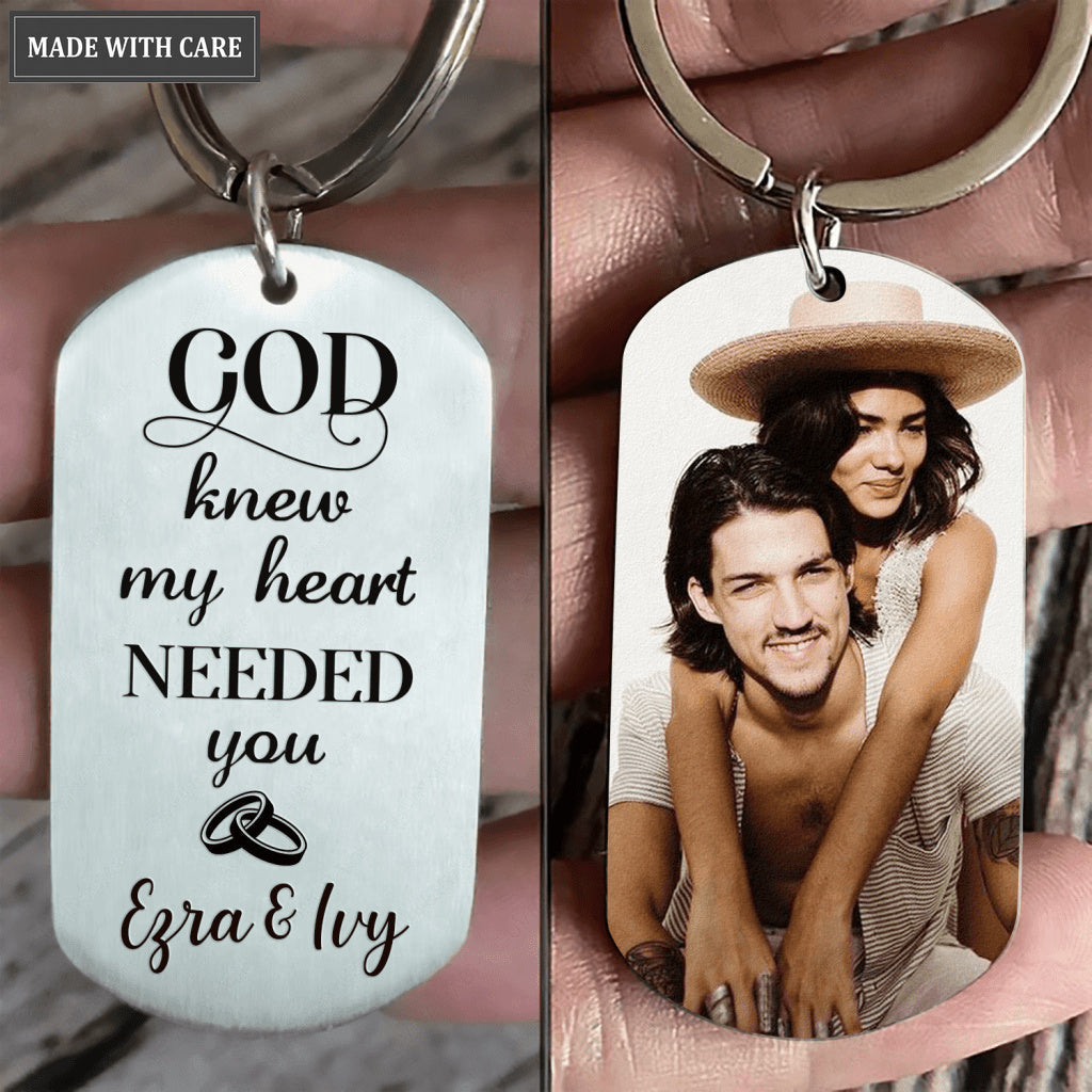 For Couple Personalized Stainless Steel Keychain
