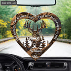 Heart With Buck And Doe God Knew Personalized Ornament