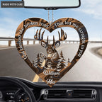 Heart With Buck And Doe God Knew Personalized Ornament
