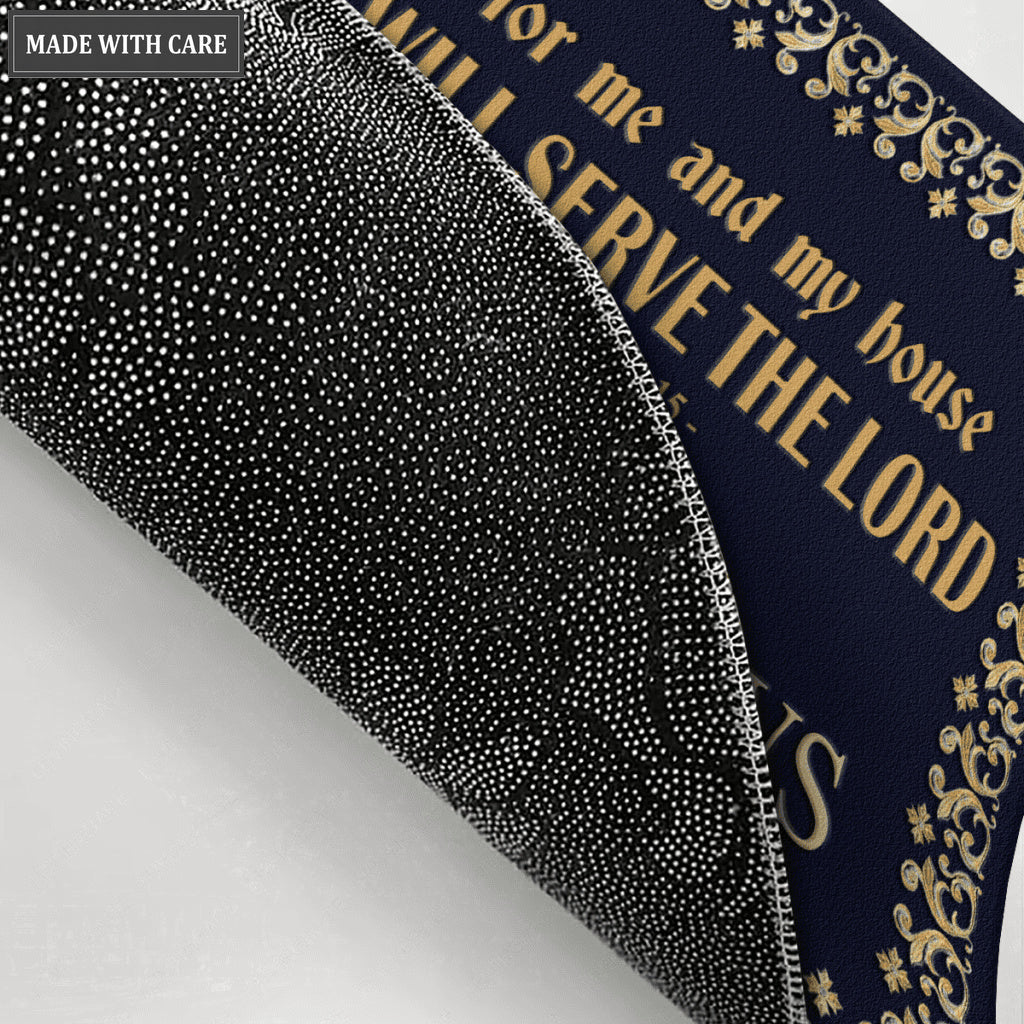 Personalized Catholic Doormat Serve The Lord