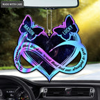 Butterfly Couple God Blessed Personalized Heart Ornament