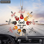 Set Of Electric Guitars God Says You Are Ornament