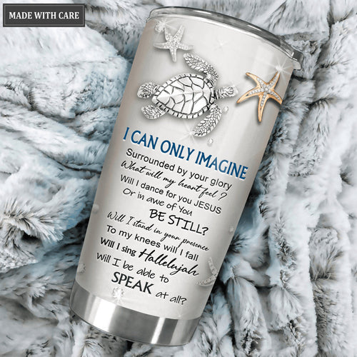 Blue Turtle Glory Personalized Tumbler