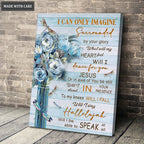 Blueish Flower Dragonfly Glory Wall Art