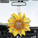 Christian Sunflower God Says You Are Ornament