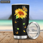 Half Sunflower Of Glory Customized Tumbler