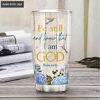 Hydrangea Be Still Personalized Tumbler