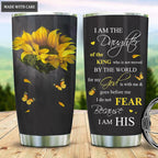 I Am Daughter Of The King Personalized Tumbler