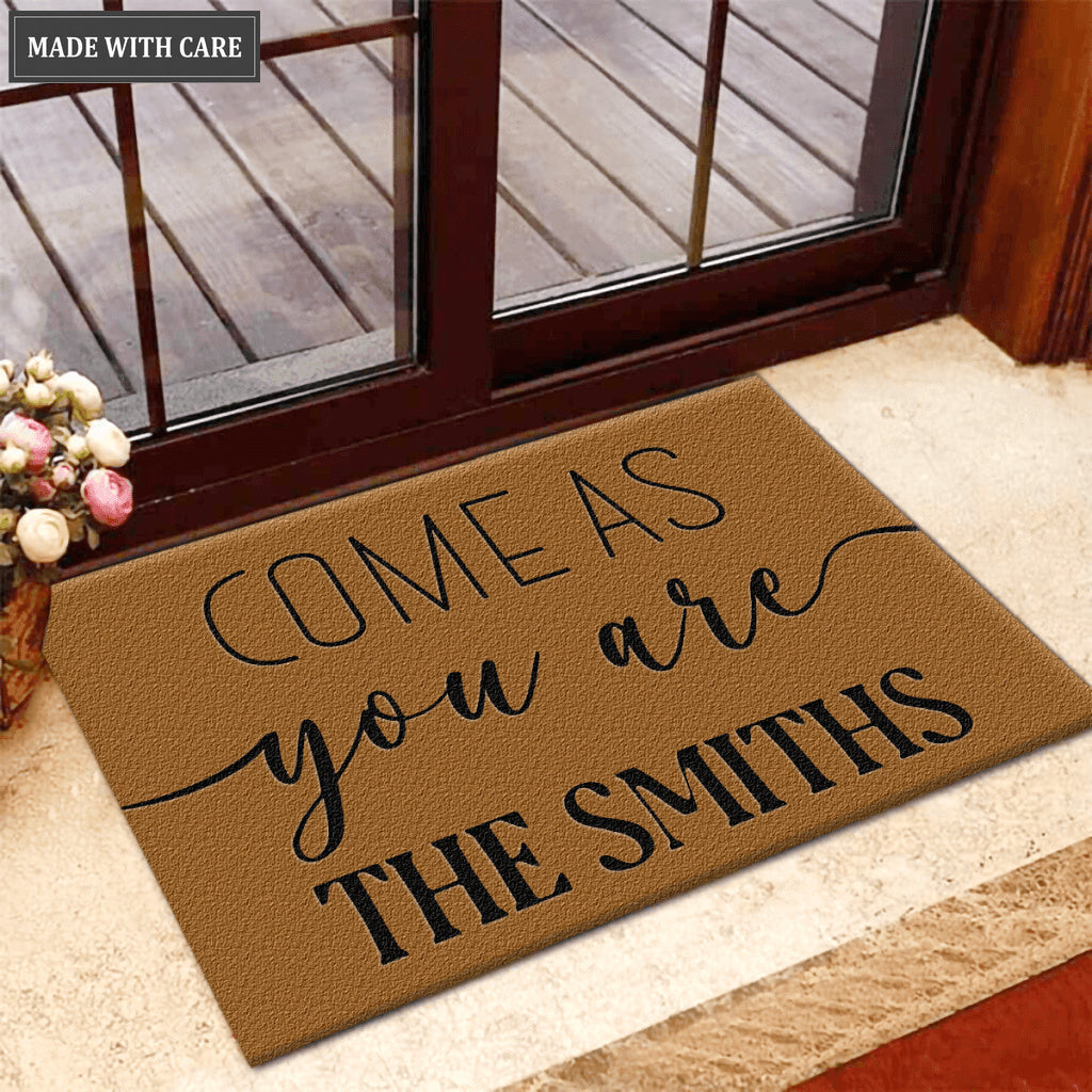Personalized Come As You Are Doormat