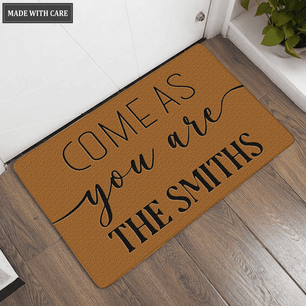 Personalized Come As You Are Doormat