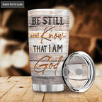 Personalized Tumbler Be Still Horse