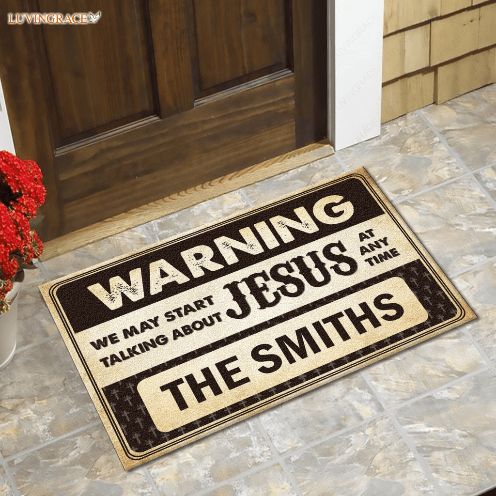 Warning We May Start Personalized Doormat