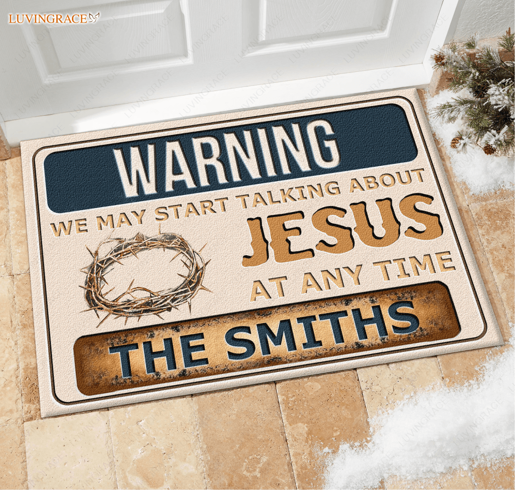 Warning We May Start Talking Personalized Doormat