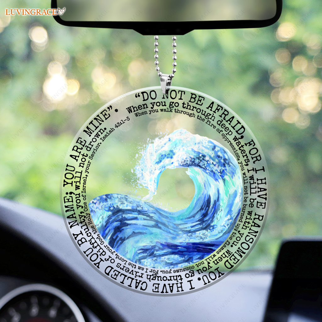 Wave Do Not Be Afraid Ornament