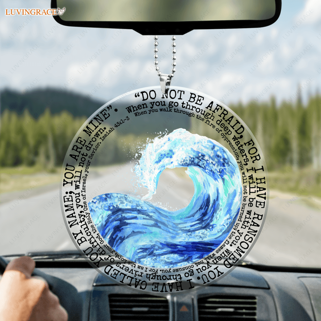 Wave Do Not Be Afraid Ornament