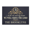 Wealth Exclusive Design Serve The Lord Personalized Doormat