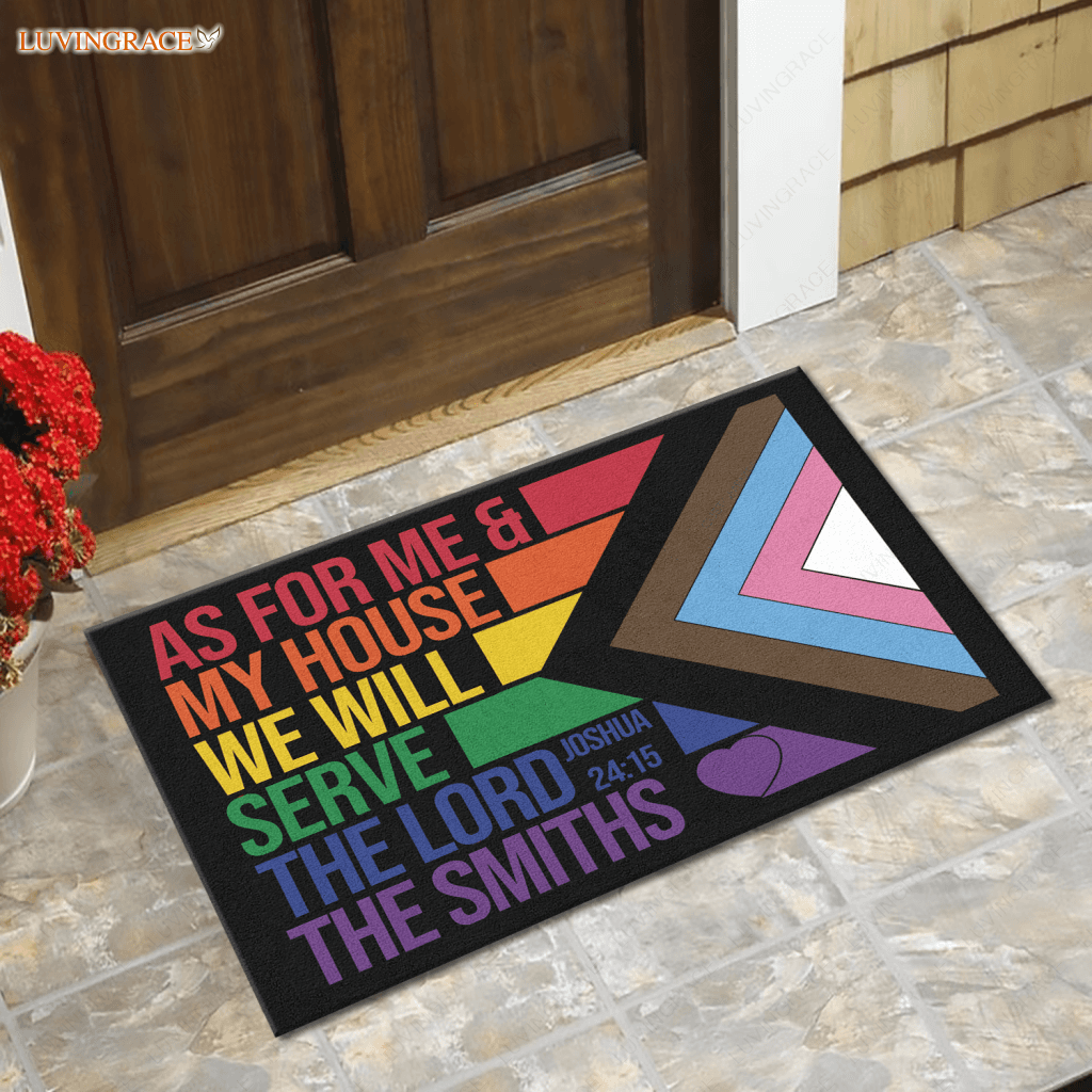 Welcome Everyone As For Me And My House Personalized Doormat