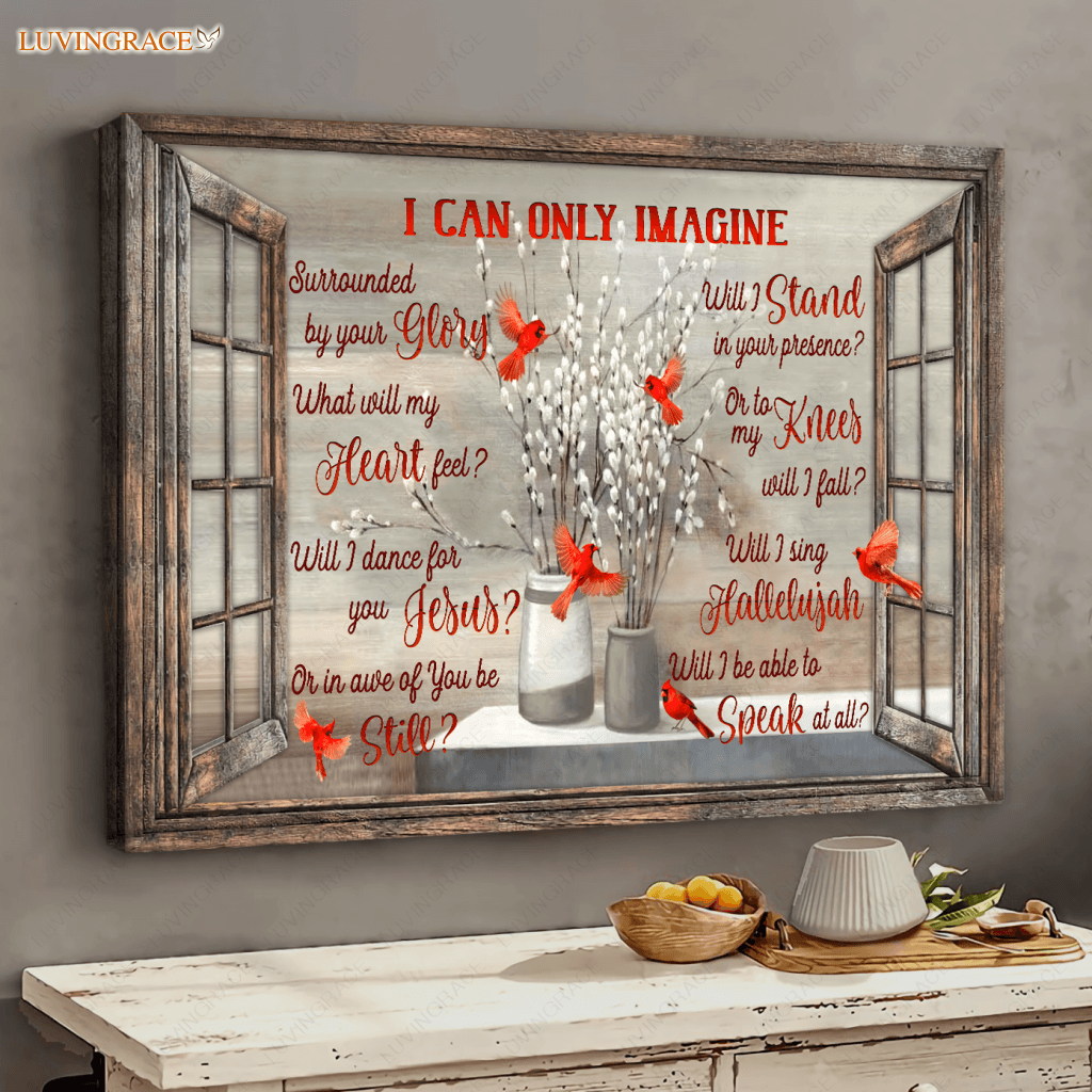 Will I Dance For You Jesus Red Cardinal Wall Art