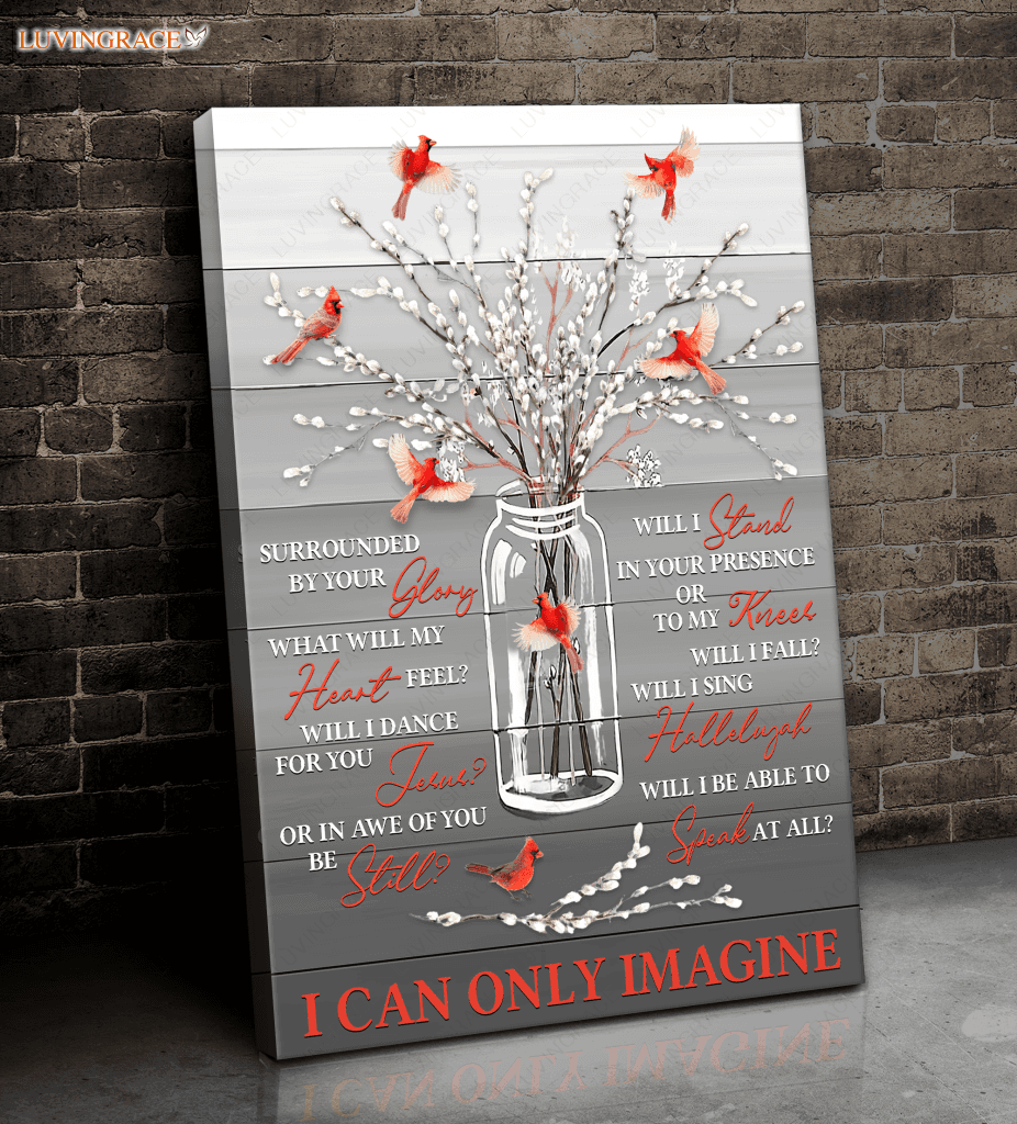 Willow Cardinal Surrounded By Glory Wall Art